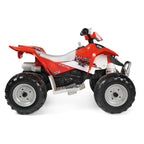 ATV Peg Perego Polaris Outlaw 330 W, 12V, 3 ani+, Negru / Rosu