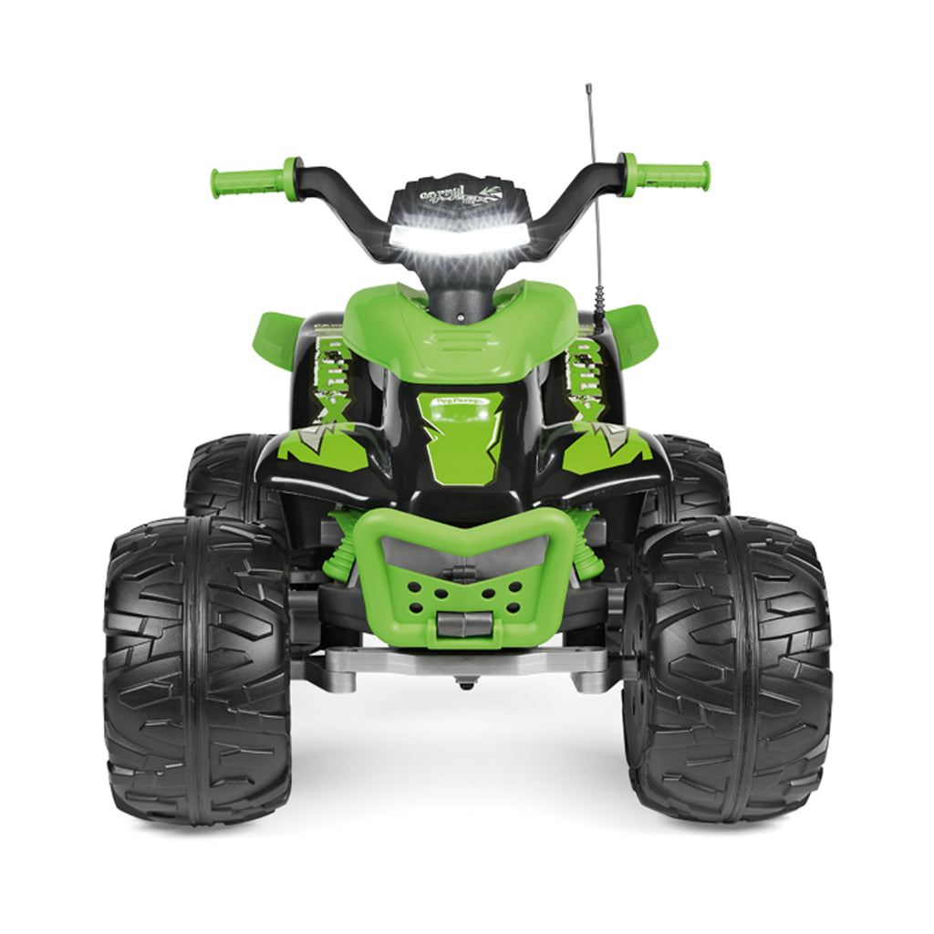 ATV Peg Perego Corral T-Rex, 330W, 12V, 3 ani +, Verde/ Negru