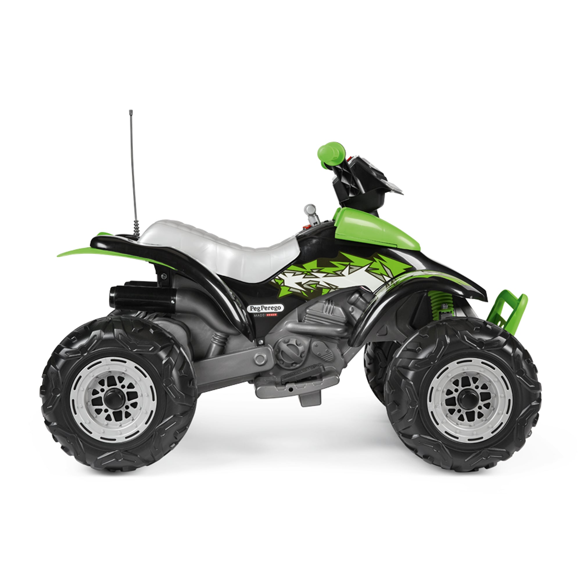 ATV Peg Perego Corral T-Rex, 330W, 12V, 3 ani +, Verde/ Negru