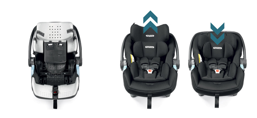 Scaun Auto Peg Perego, Primoviaggio Lounge 500, 40 - 87 cm, 0-13 kg, Negru/Gri