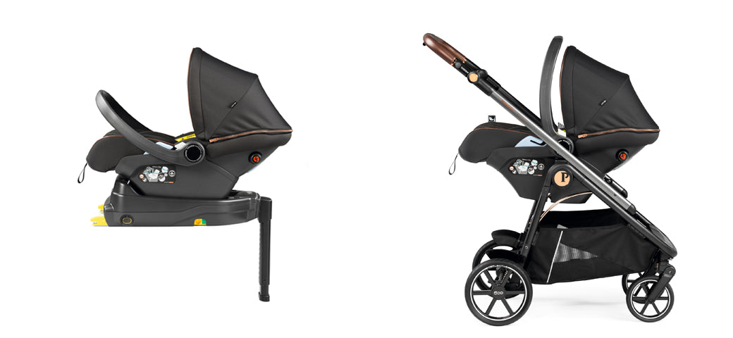 Scaun Auto Peg Perego, Primoviaggio Lounge 500, 40 - 87 cm, 0-13 kg, Negru/Gri