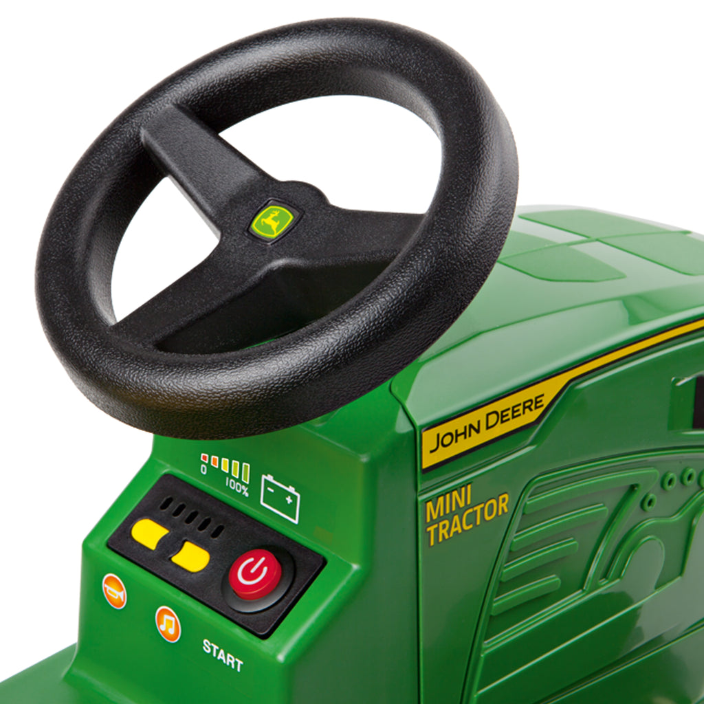 Tractor electric Peg Perego Mini JD John Deere, 6V, 12luni +, Verde / Galben
