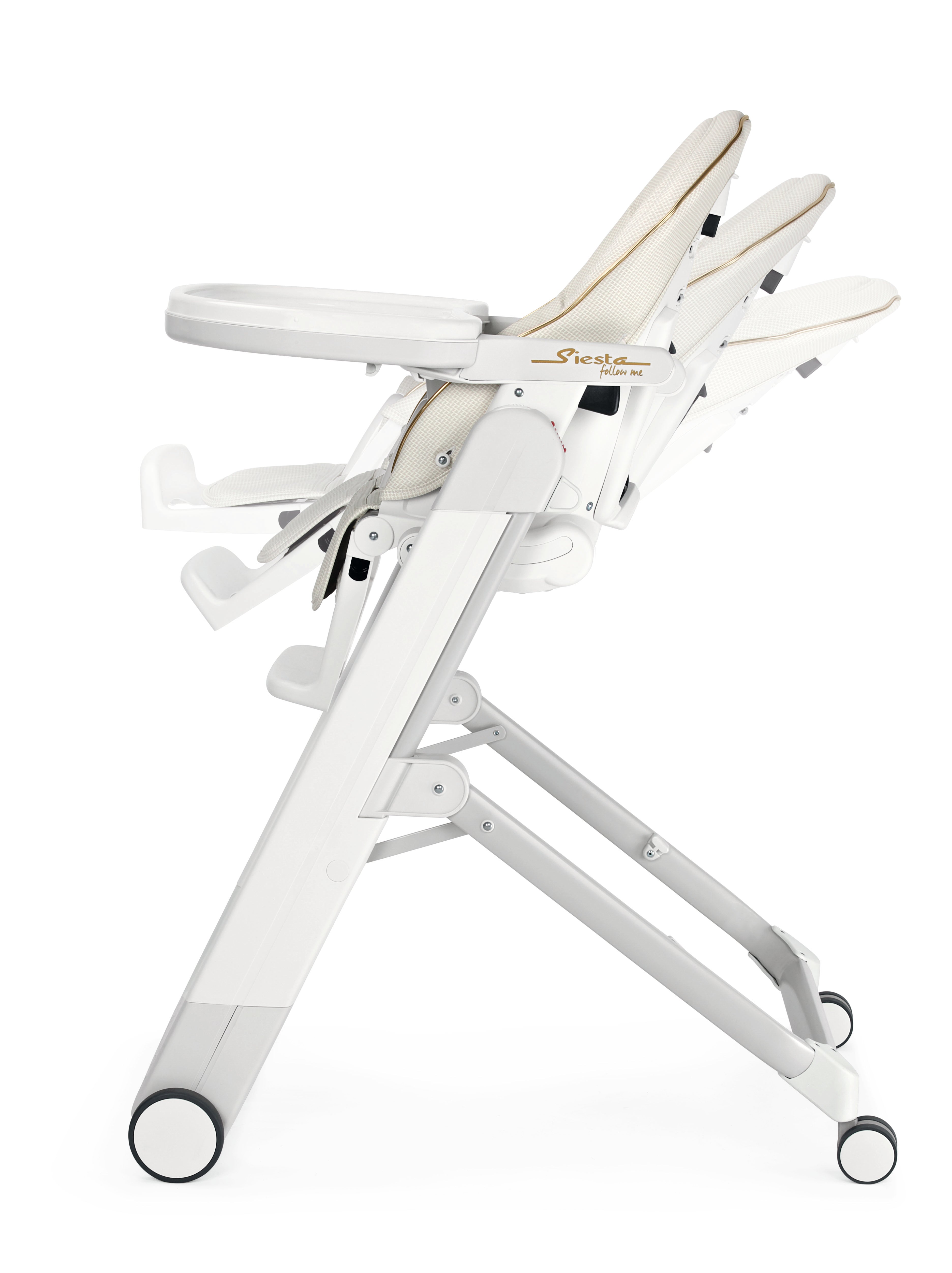 Scaun de masa 2in1 Peg Perego Siesta Follow Me, 0-15 Kg, Lucent