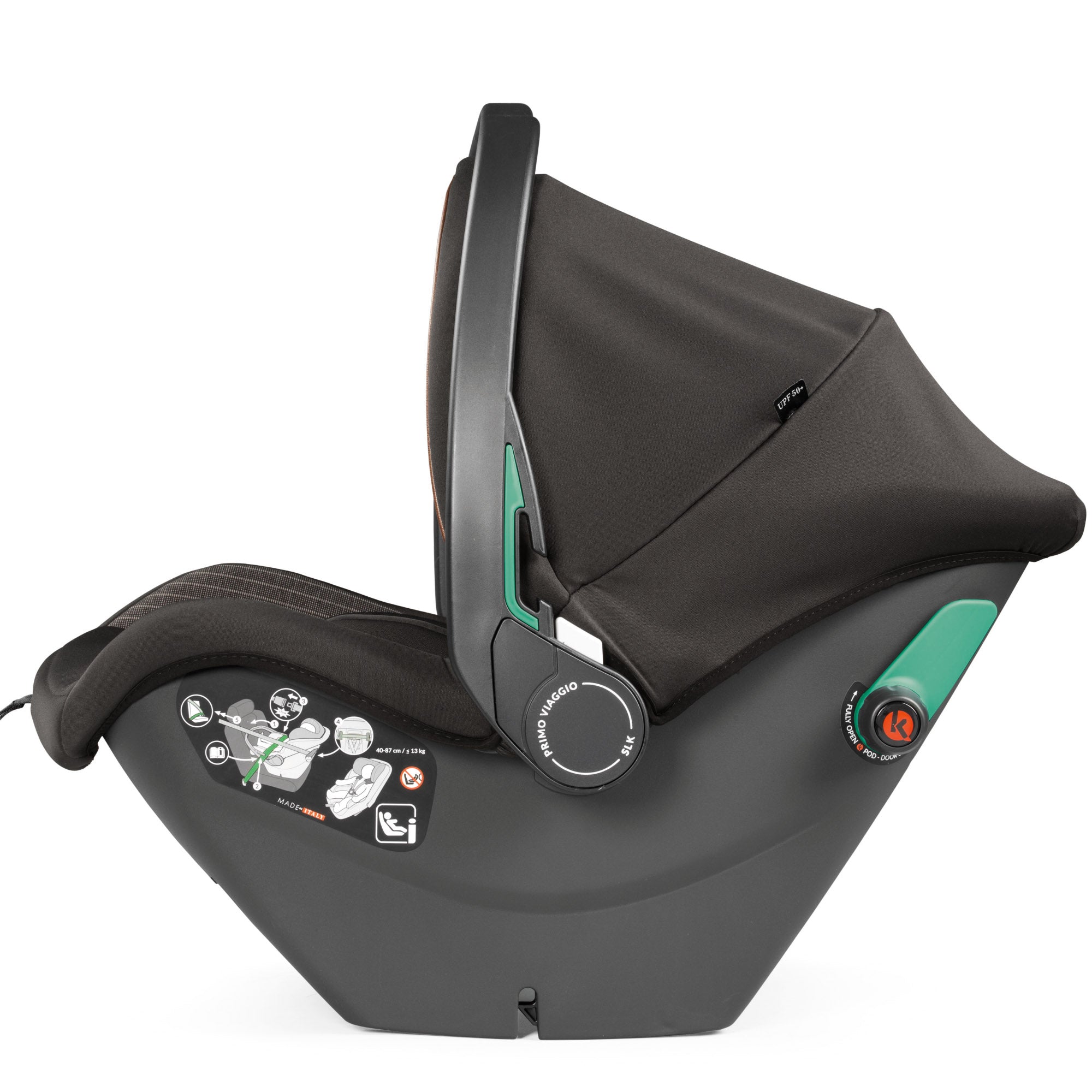 Scaun Auto, Peg Perego, i-size Primoviaggio SLK, 0-13 kg, 500, Negru/Gri