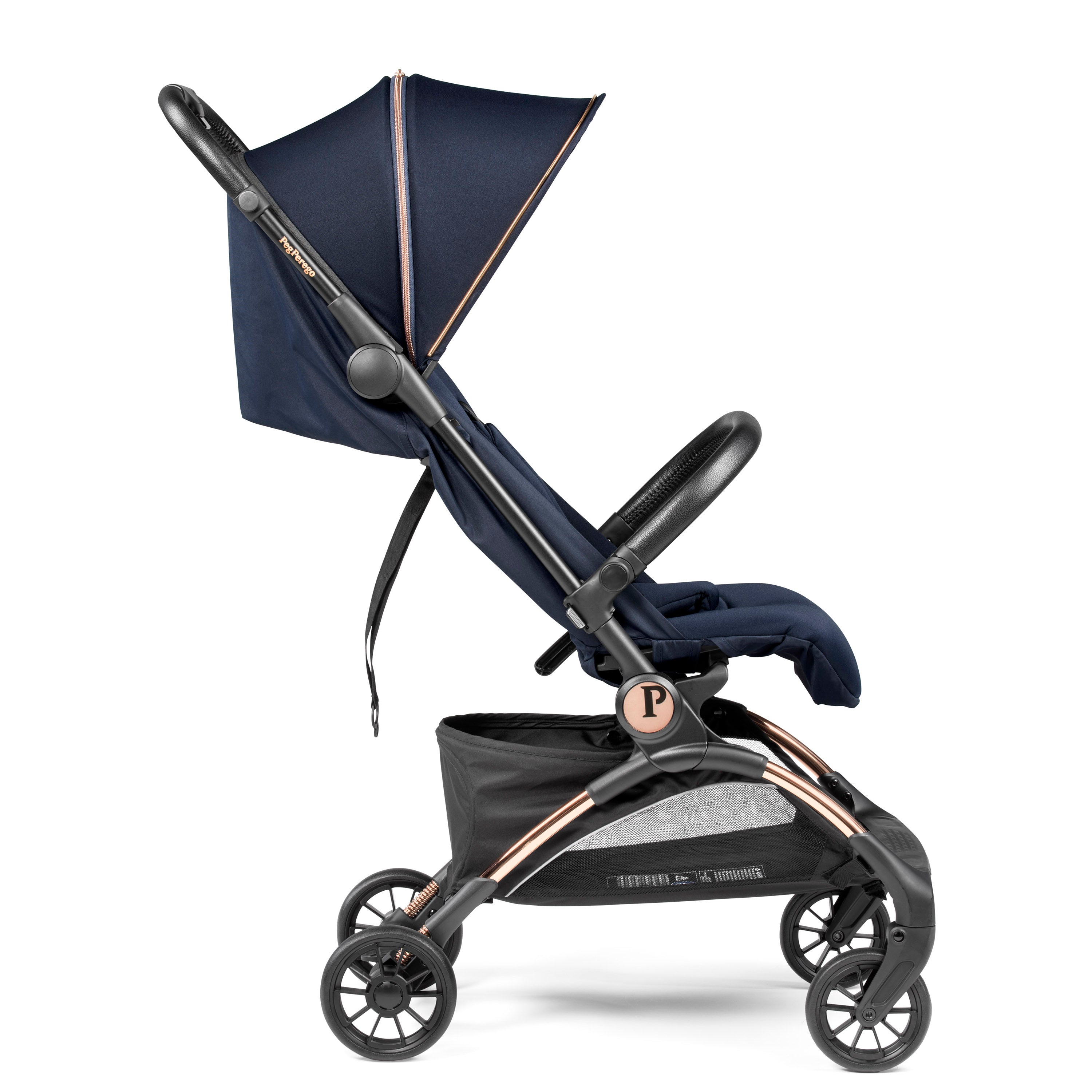 Carucior Peg Perego Volo, 0 - 22 kg, Blue Shine, Albastru