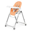 Scaun de masa 2in1 Peg Perego Prima Pappa Zero Follow Me, 0-15 Kg, Peach, Portocaliu