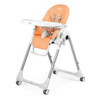 Scaun de masa 2in1 Peg Perego Prima Pappa Zero Follow Me, 0-15 Kg, Peach, Portocaliu