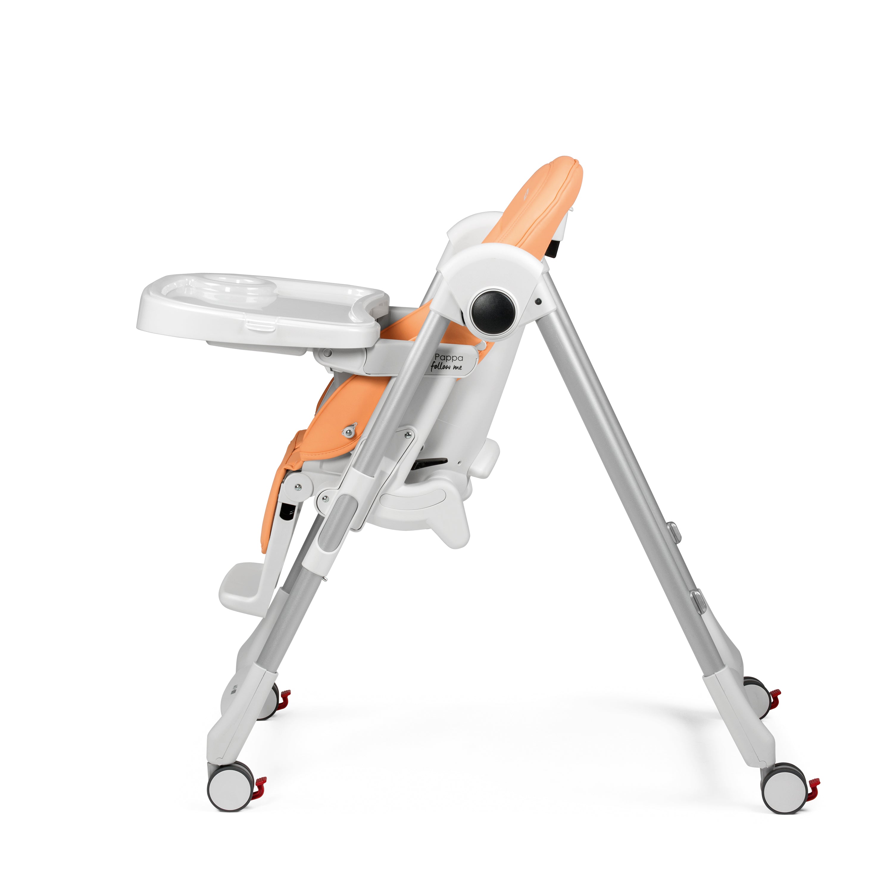 Scaun de masa 2in1 Peg Perego Prima Pappa Zero Follow Me, 0-15 Kg, Peach, Portocaliu