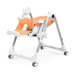 Scaun de masa 2in1 Peg Perego Prima Pappa Zero Follow Me, 0-15 Kg, Peach, Portocaliu