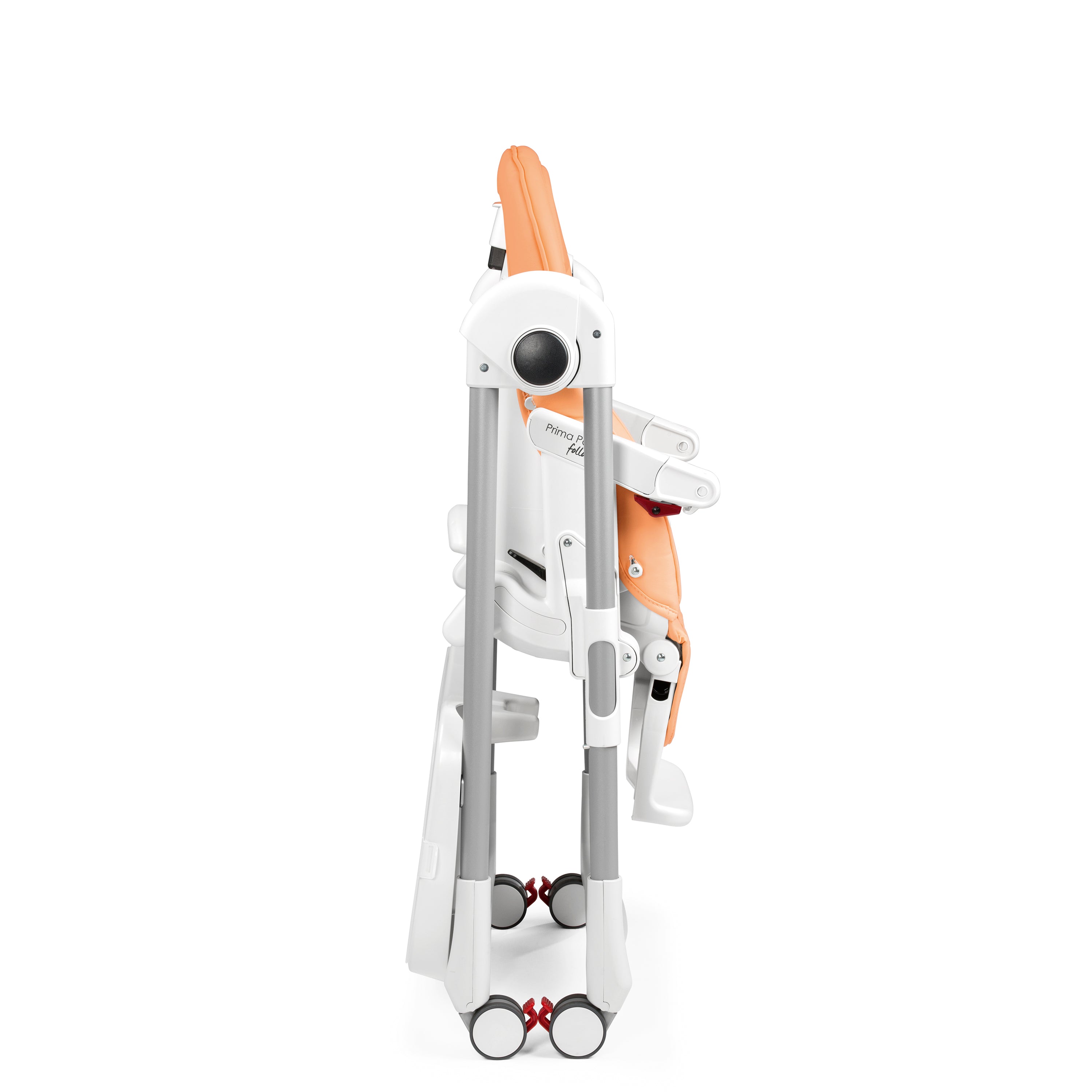 Scaun de masa 2in1 Peg Perego Prima Pappa Zero Follow Me, 0-15 Kg, Peach, Portocaliu