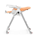 Scaun de masa 2in1 Peg Perego Prima Pappa Zero Follow Me, 0-15 Kg, Peach, Portocaliu