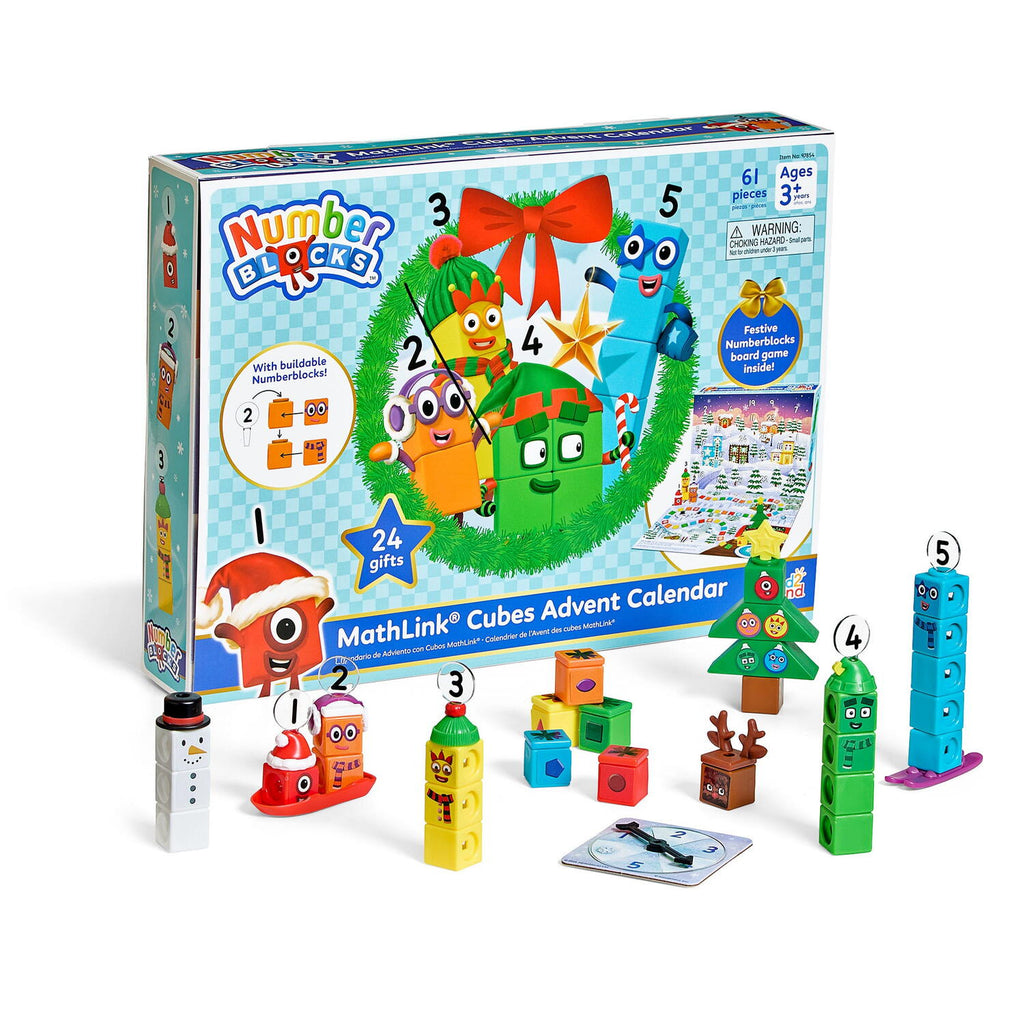 Calendar cu surprize Numberblocks® MathLink® - Magia Craciunului