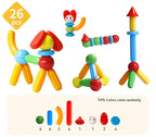 Set de constructie magnetic - STICK (26 piese)
