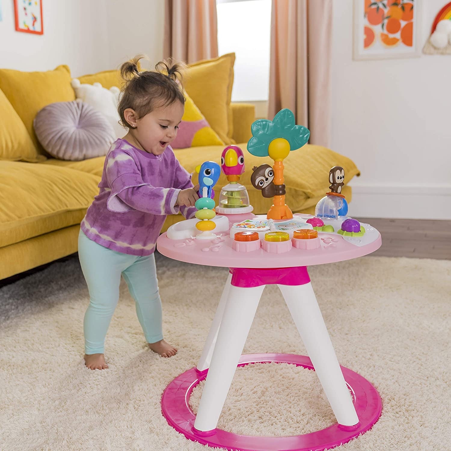 Bright Starts - Centru de activitati 2 in 1 Tropic Coral