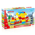 Set de constructii cu trenulet - 58 piese