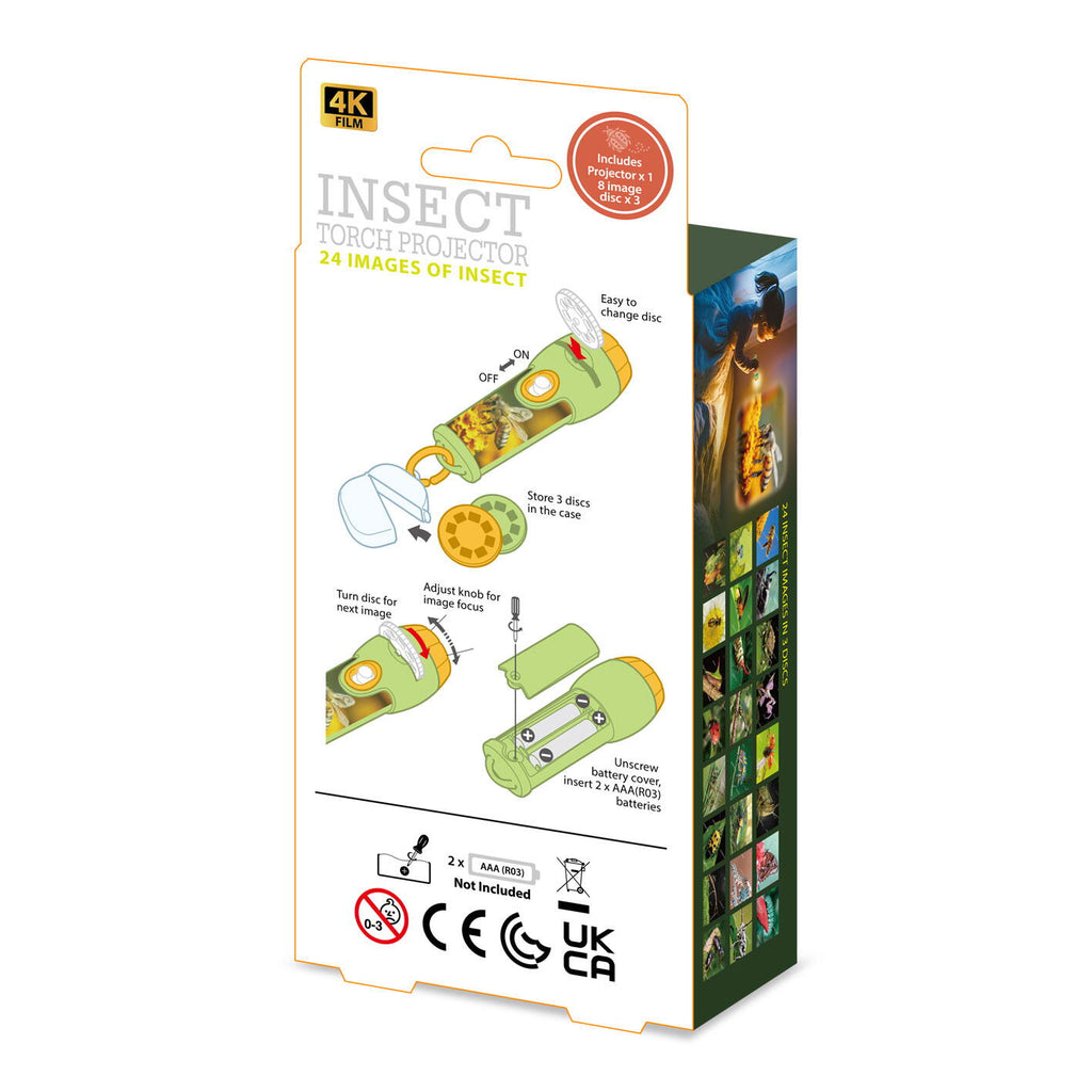 Proiector tip lanterna - Descopera insecte