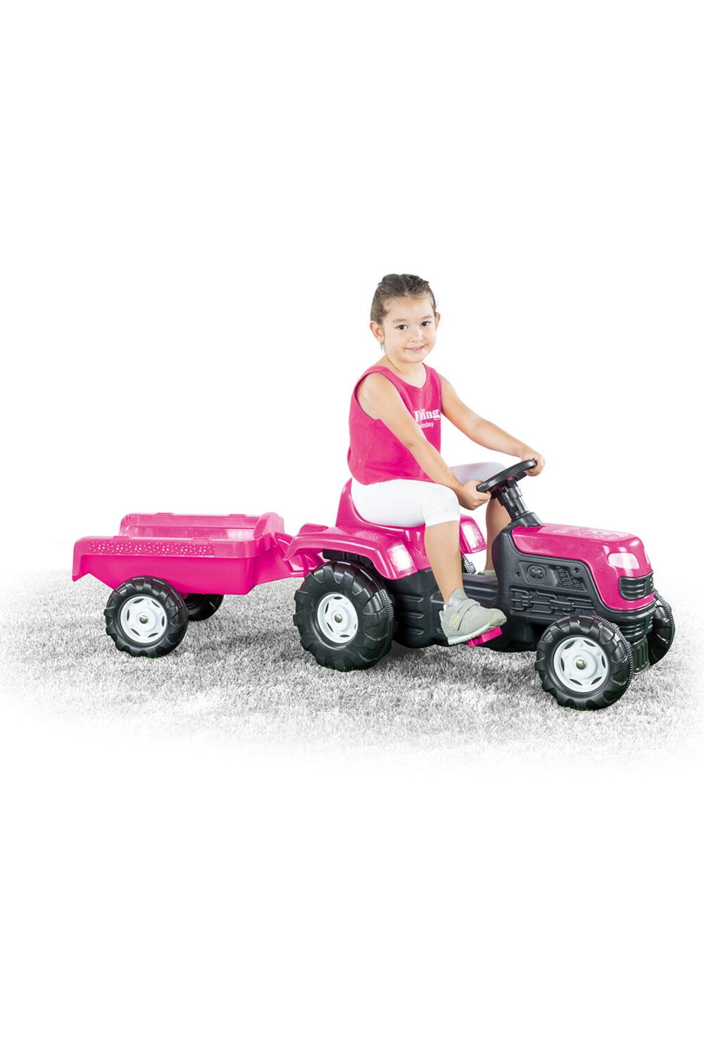 Tractor cu pedale si remorca - Unicorn