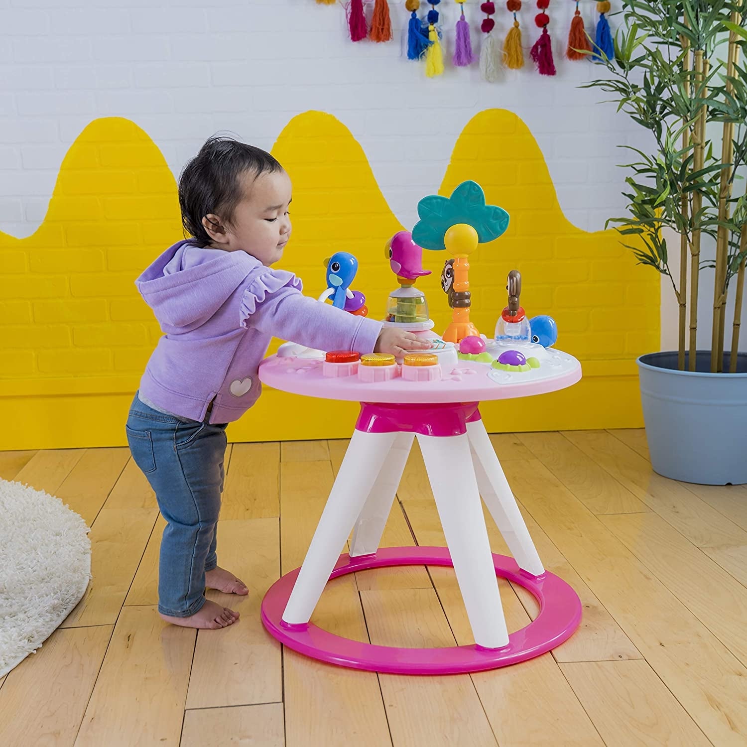 Bright Starts - Centru de activitati 2 in 1 Tropic Coral