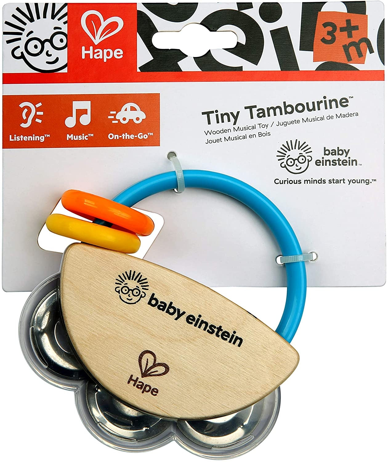 Baby Einstein - Jucarie mini tamburina din lemn