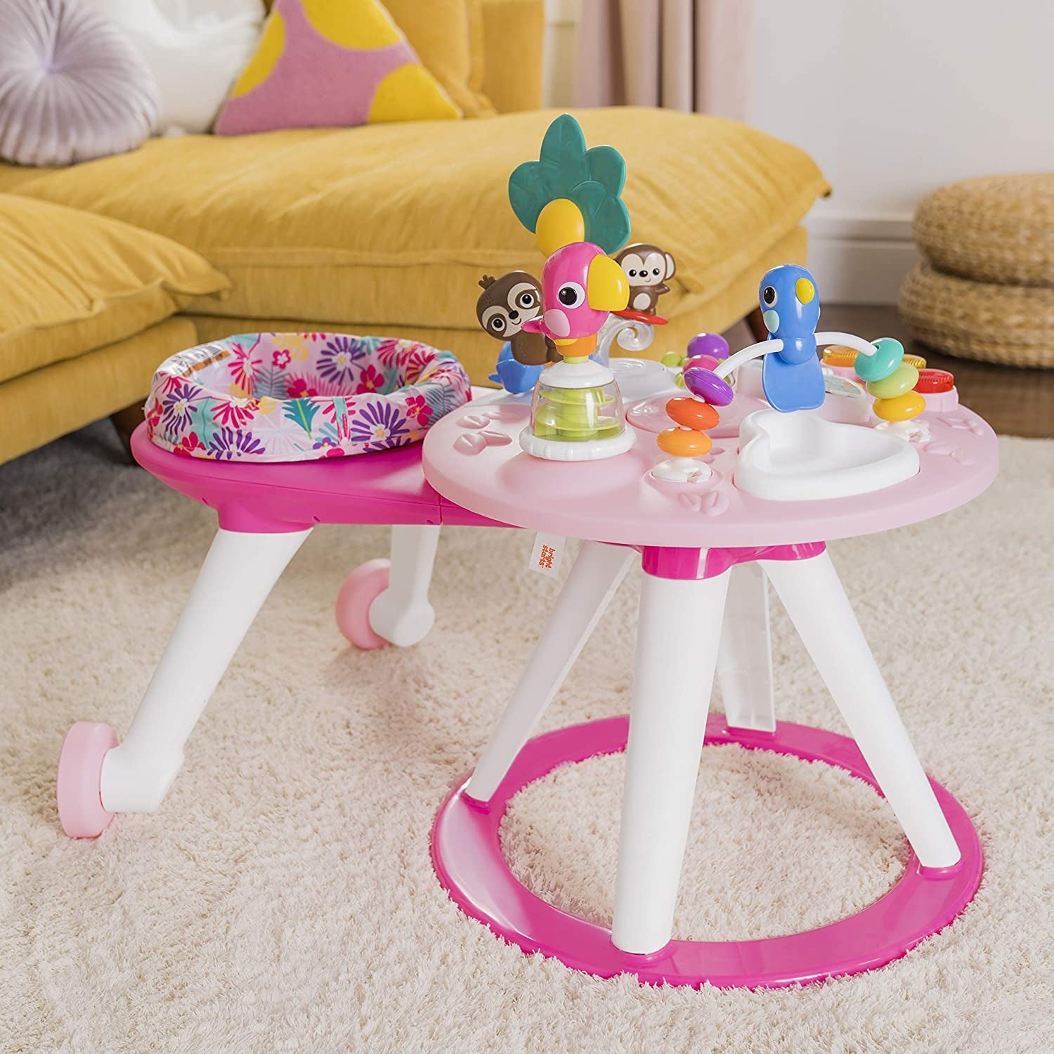 Bright Starts - Centru de activitati 2 in 1 Tropic Coral
