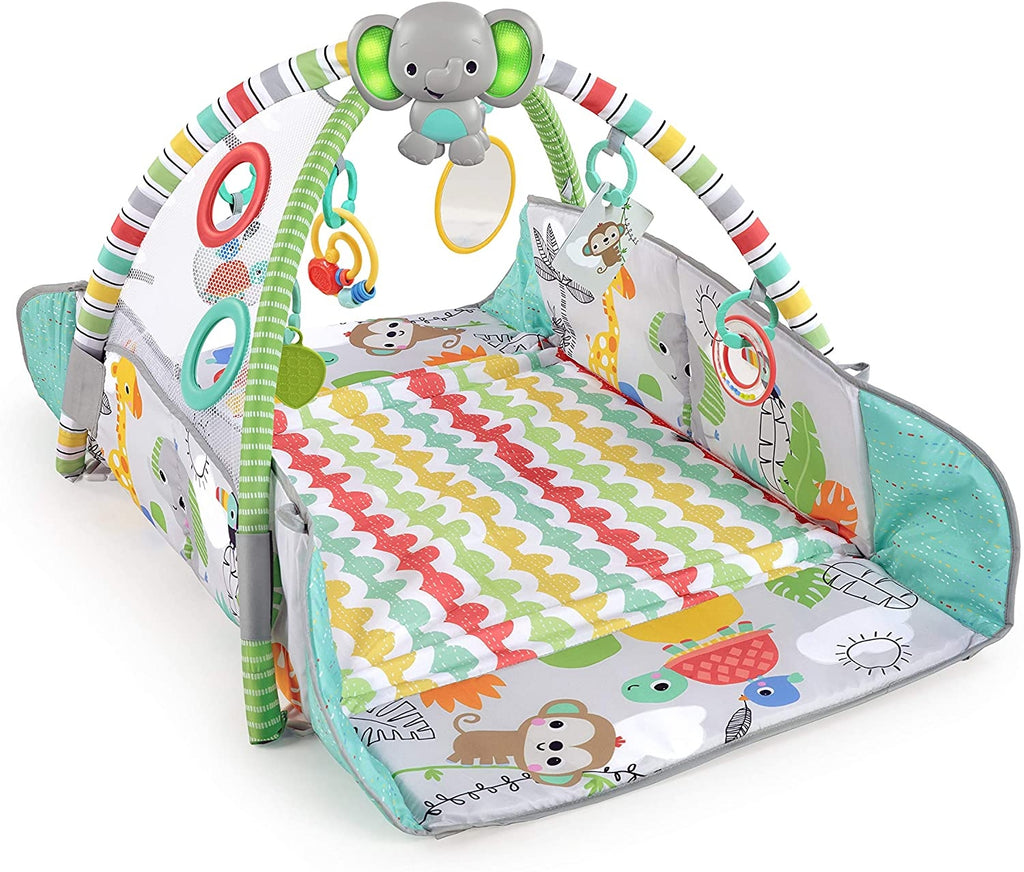 Bright Starts - Salteluta de activitati 5 in 1 Gym & Ball Pit Totally Tropical