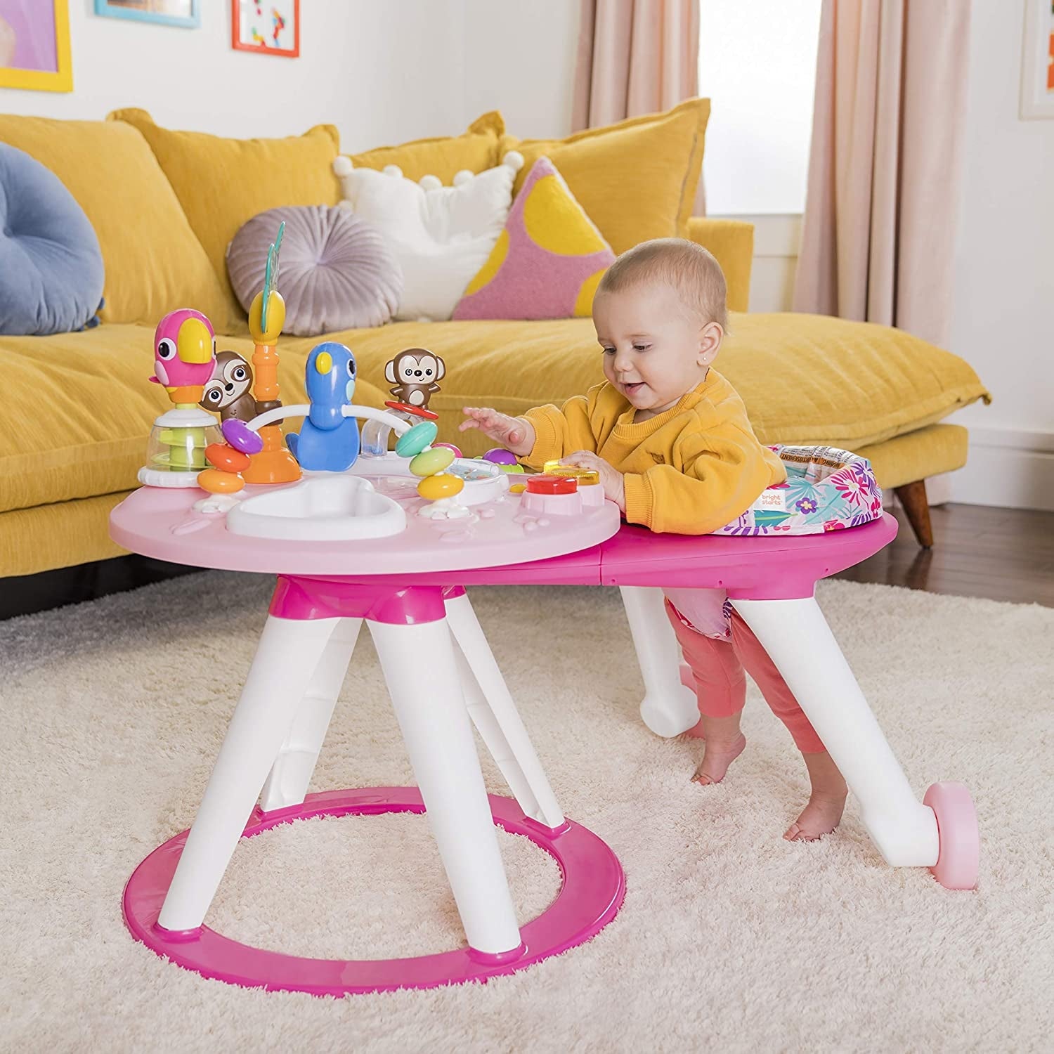 Bright Starts - Centru de activitati 2 in 1 Tropic Coral
