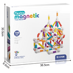 Set de constructie STEM magnetic -  Tuburi flexibile (108 piese)