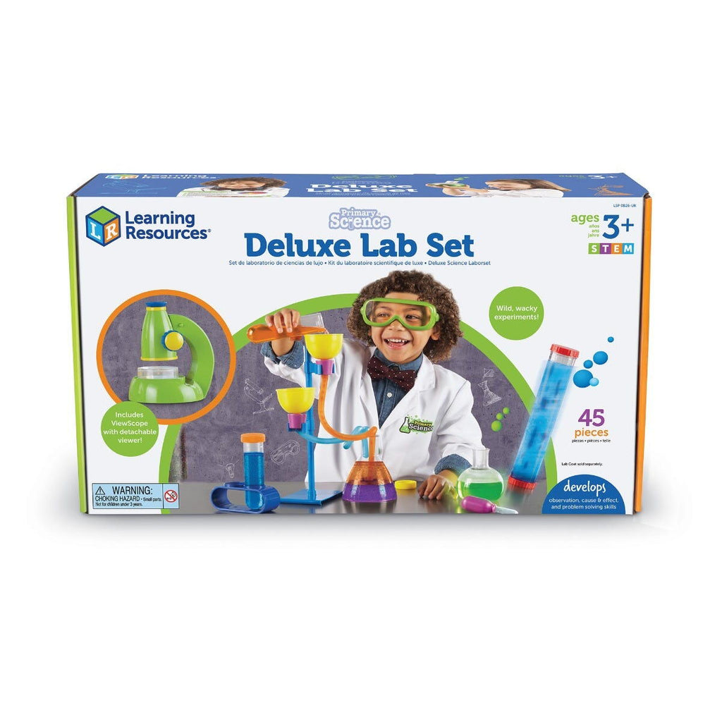 Set de stiinta primar Deluxe cu microscop
