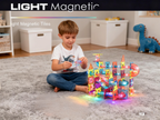 Labirintul meu magnetic cu lumini - 110 piese (7.5 cm)