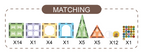 Joc magnetic  Diamond - 31 piese (7.5 cm)