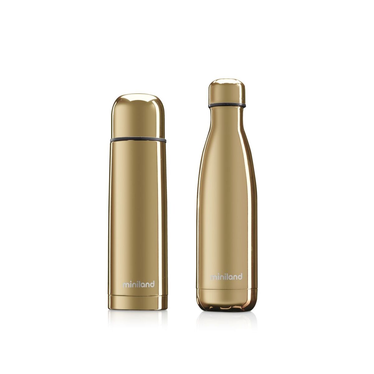Set of 2 Miniland MyBaby@Me Gold Liquid Thermoses, 500 ml