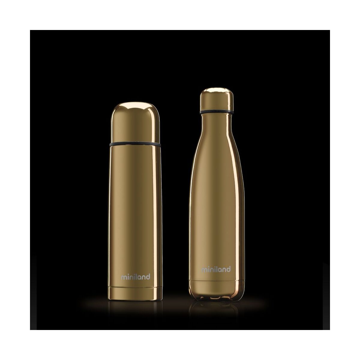 Set of 2 Miniland MyBaby@Me Gold Liquid Thermoses, 500 ml
