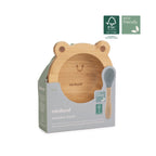 Set lingurita si bol Miniland Bamboo Frog FCS100%