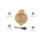 Set lingurita si bol Miniland Bamboo Chick FCS100%