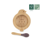 Set lingurita si bol Miniland Bamboo Chick FCS100%