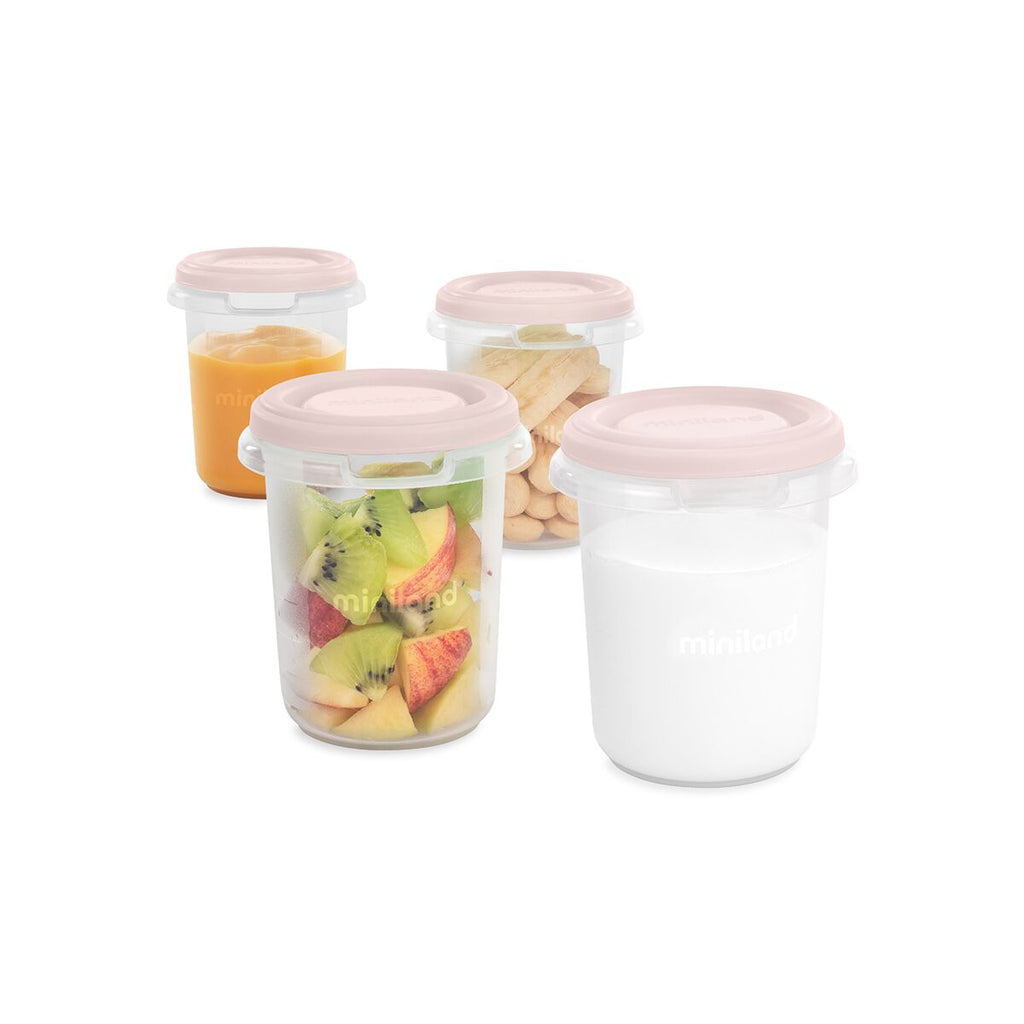 Set 4 recipiente gradate Miniland Candy 250 ml