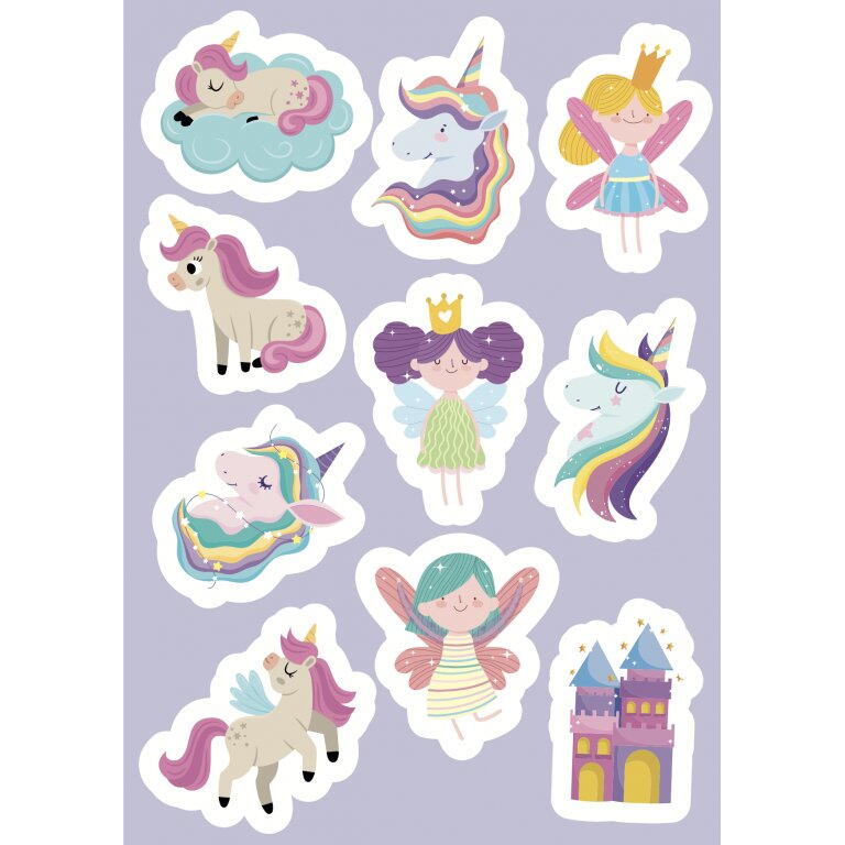 Carte de activitati cu abtibilduri - Unicorni magici