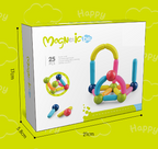 Set de constructie magnetic - Forme 3D (25 piese)