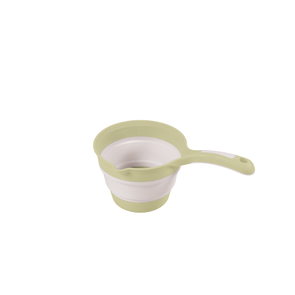 Recipient pliabil cu maner pentru baie - Verde Eco