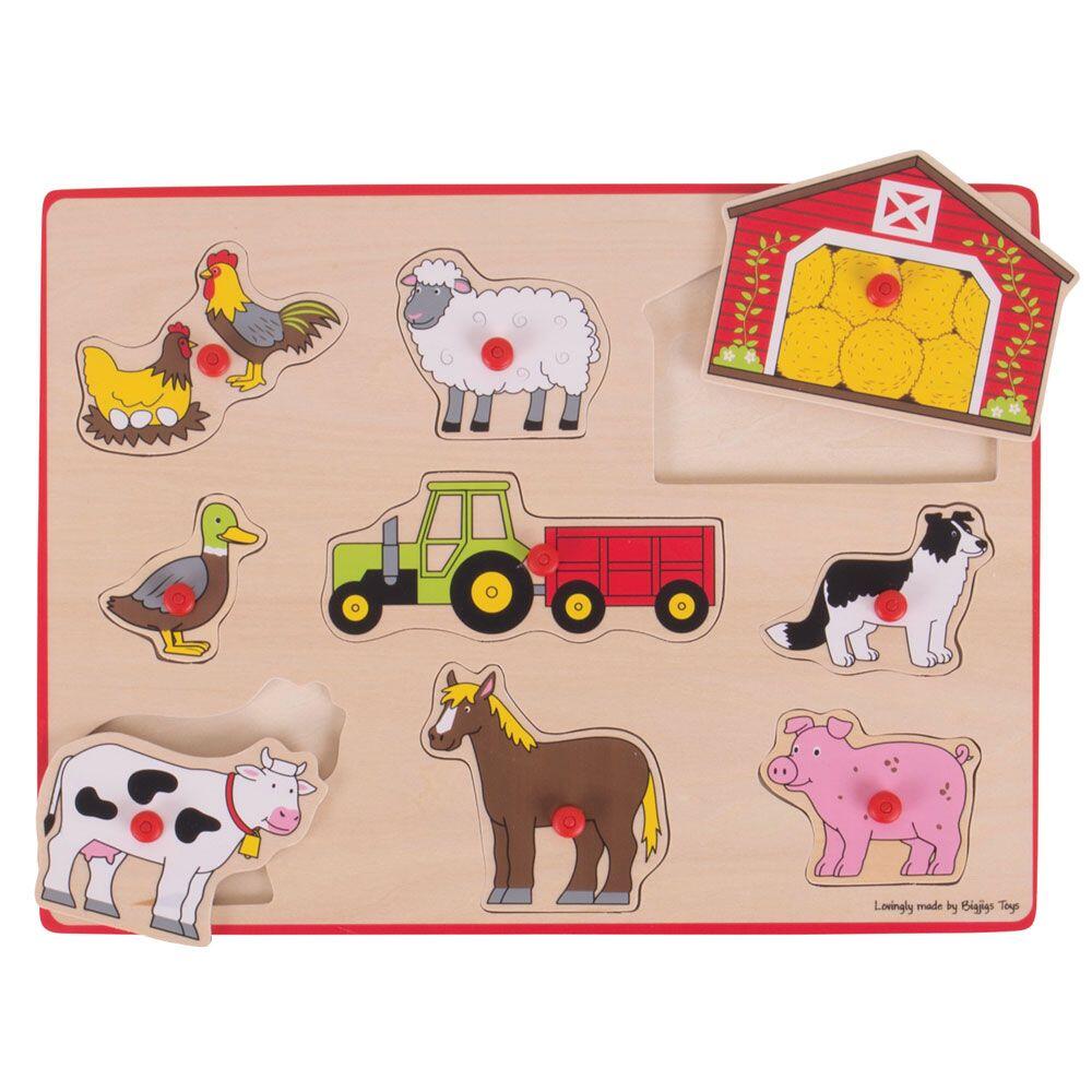 Puzzle din lemn incastru - Ferma
