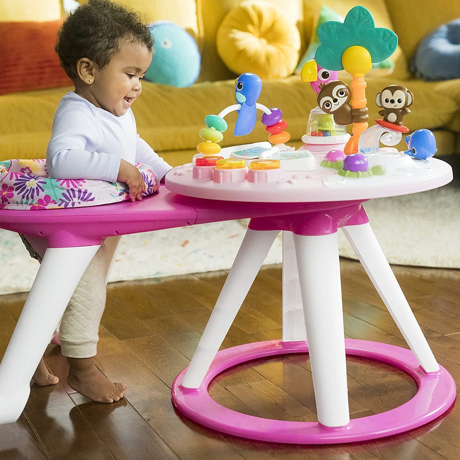 Bright Starts - Centru de activitati 2 in 1 Tropic Coral