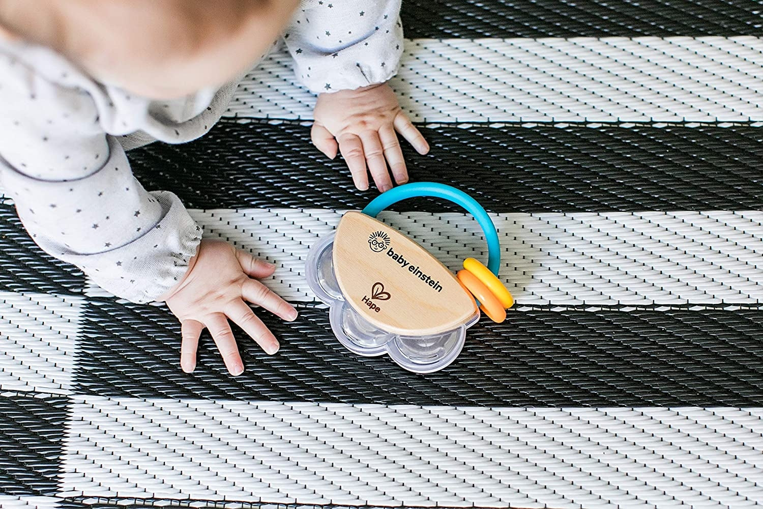Baby Einstein - Jucarie mini tamburina din lemn