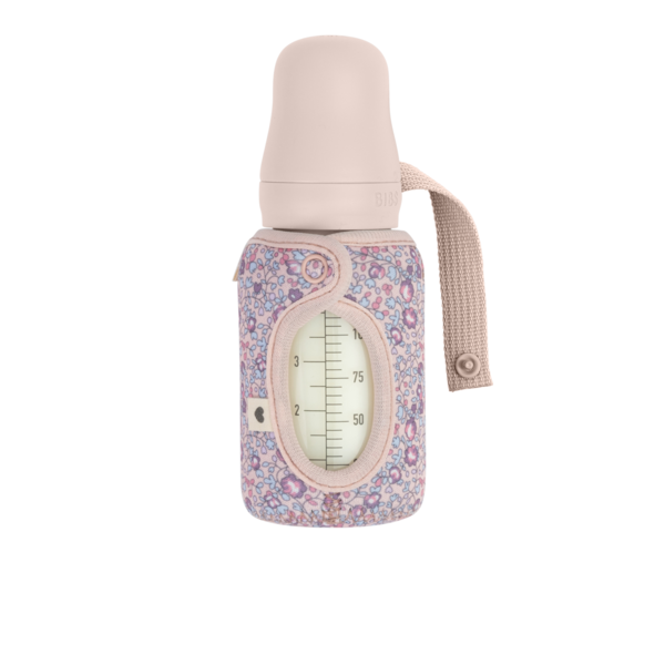 BIBS x LIBERTY - Husa pentru biberonul din sticla 110 ml, Capel Blush