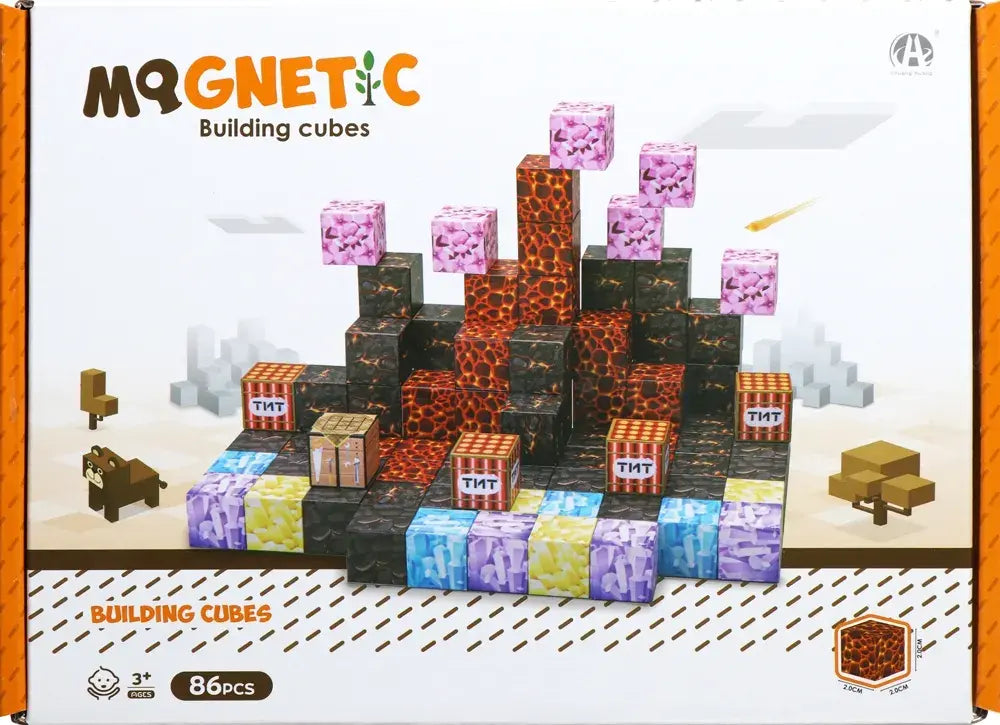 Cuburi magnetice - TNT 86 piese (2 cm)
