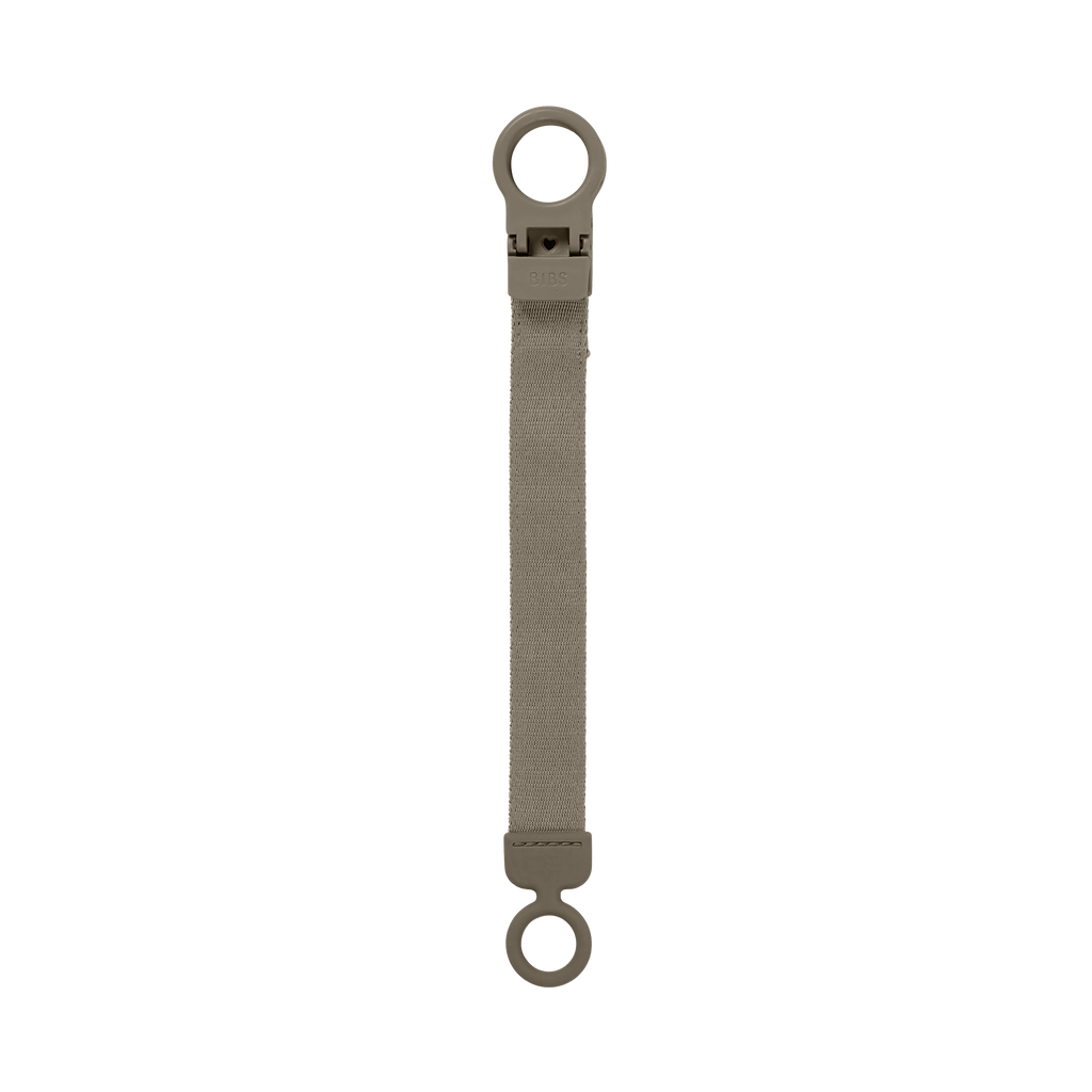 BIBS - Lantisor clip Loop pentru suzeta, Dark Oak