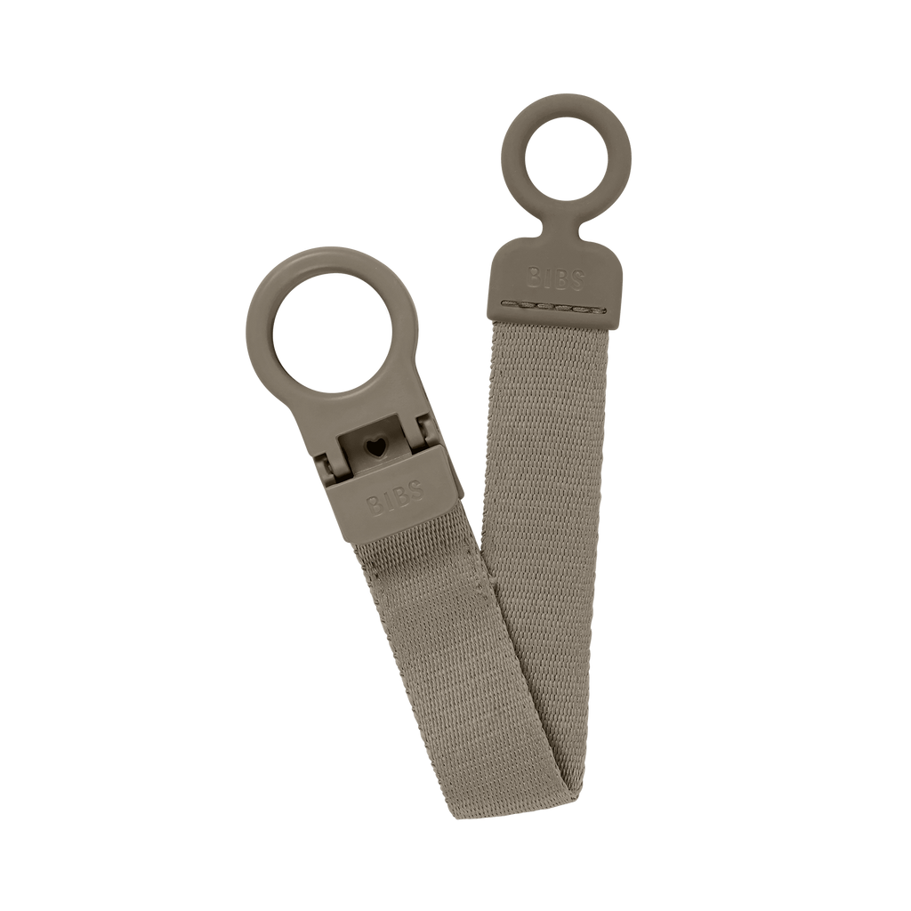 BIBS - Lantisor clip Loop pentru suzeta, Dark Oak