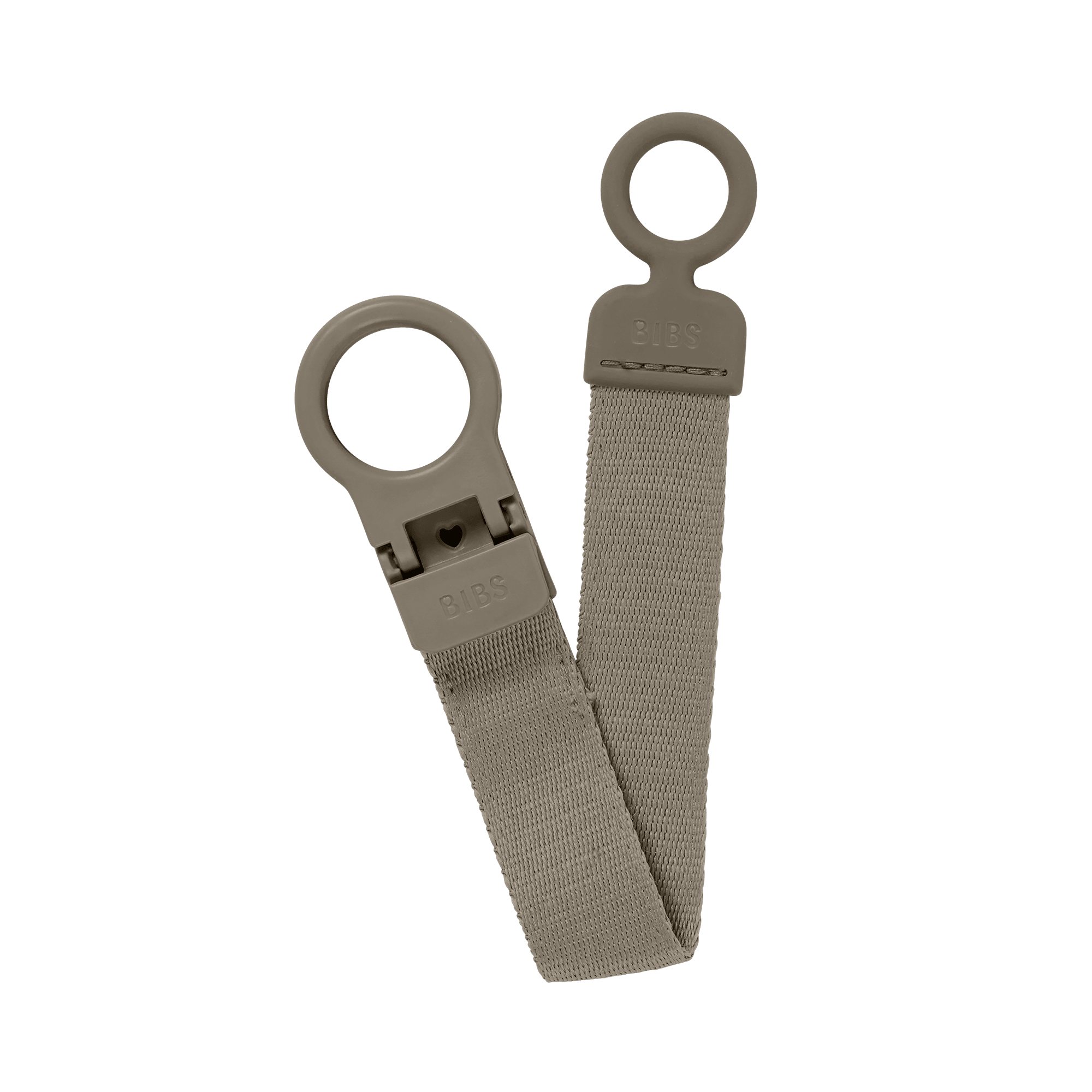 BIBS - Lantisor clip Loop pentru suzeta, Dark Oak