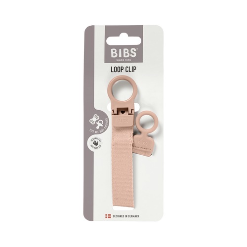 BIBS - Lantisor clip Loop pentru suzeta, Blush