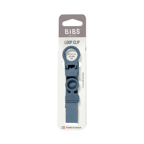 BIBS - Lantisor clip Loop pentru suzeta, Petrol