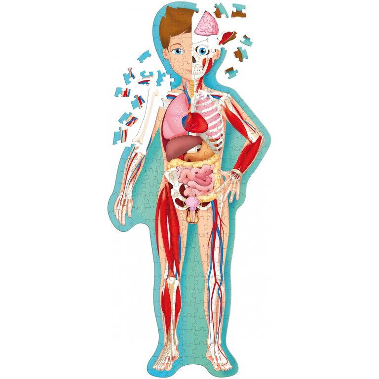 Cunoaste si exploreaza - Puzzle Minunatul corp uman (200 piese)